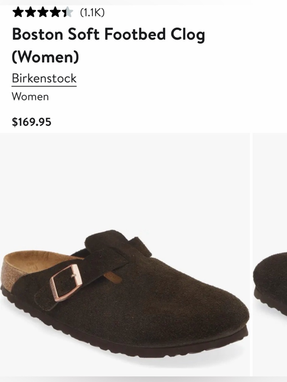 Birkenstock Boston Soft Footbed Clog in Dark Brown